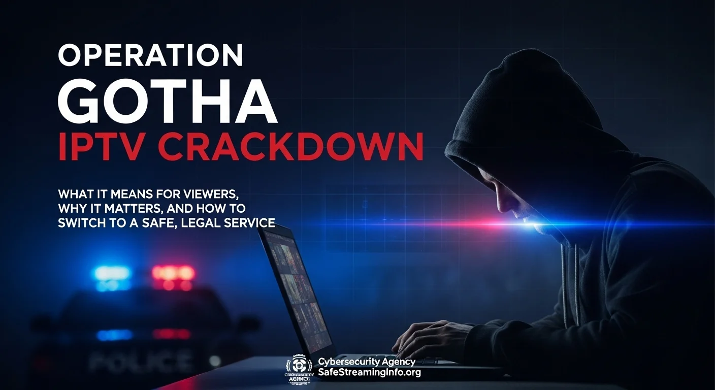 Operation Gotha IPTV Crackdown, switch to a safe, legal service like RapidoIPTV